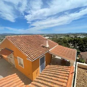 Villa Lou Pantaï Vue Mer Et Sur Porquerolles à Les Palmiers, Hyères